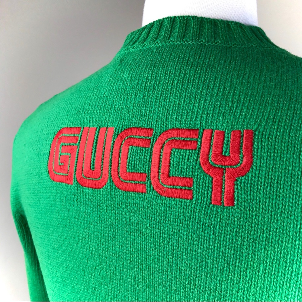 Gucci Green Bugs Bunny Wool Sweater Sega Guccy - Picture 3 of 8
